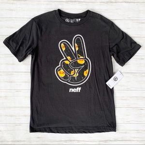Neff Trippy Ducky Peace Black Short Sleeve Tee